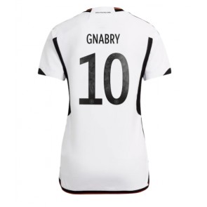 Niemcy Serge Gnabry #10 Koszulka Podstawowych Kobiety MŚ 2022 Krótki Rękaw